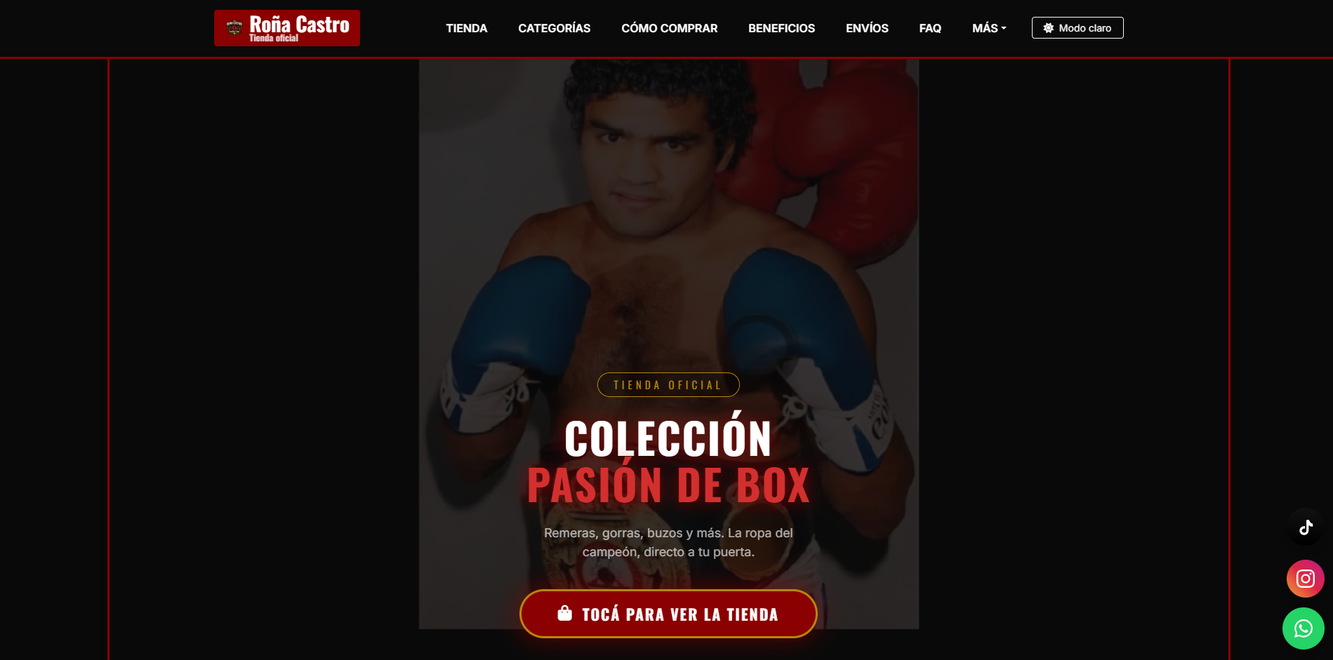 Roña Castro · Pasión de Box | Tienda Oficial